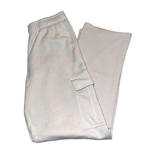 Beige Cargo Sweatpants